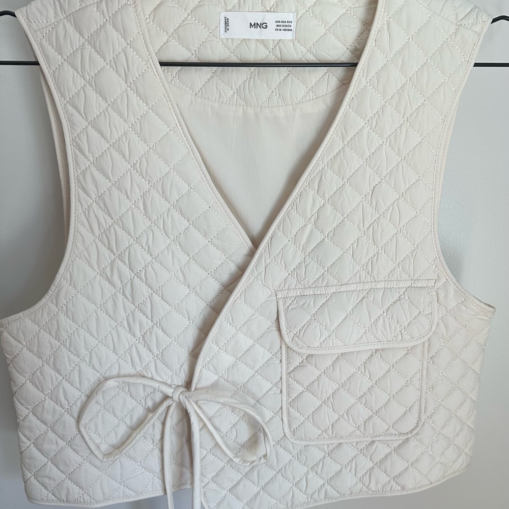 Mango Quilted Wrap Vest